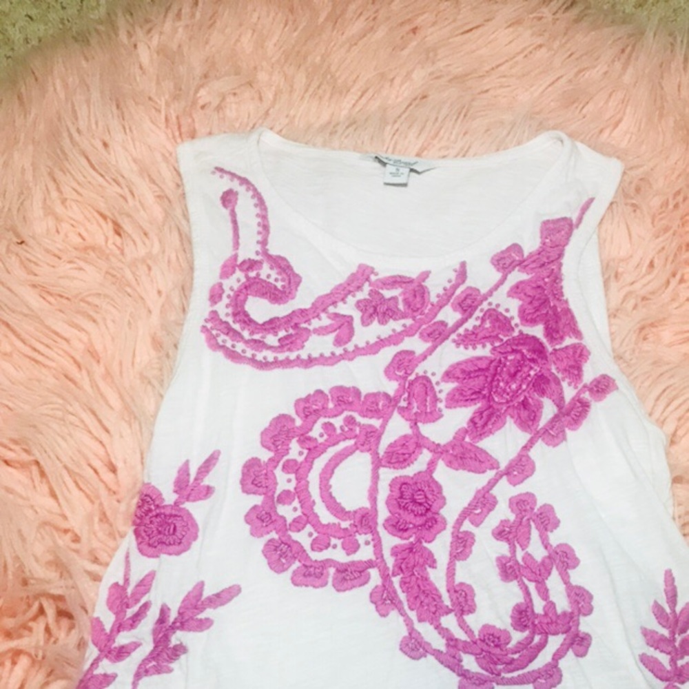 LUCKY BRAND Paisley Detail Tank